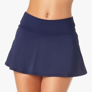 Anne Cole NWT! Soft Band Skirted Swim Bottom